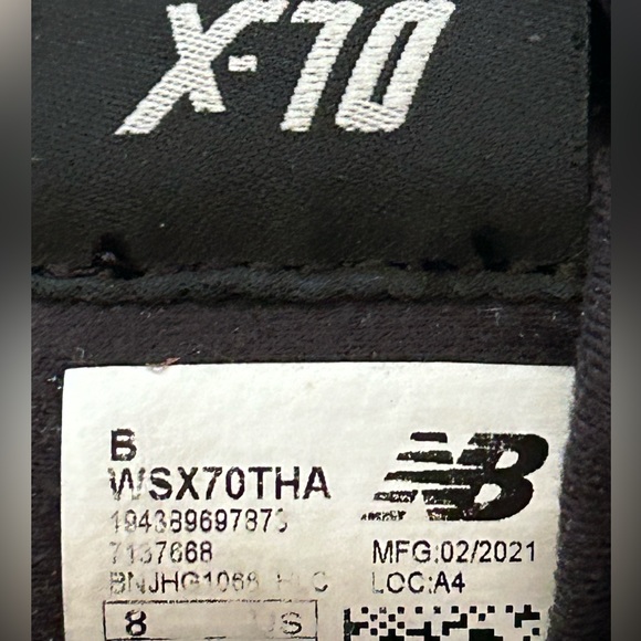 NEW BALANCE FRESH FOAM X-70 SNEAKERS CREAM & BLACK ANIMAL PRINT, SIZE 8 - Picture 8 of 8